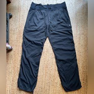 Prana women’s pants, ruched, elastic waist, hiking/outdoor/active SIZE 12